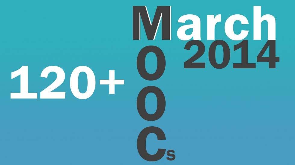 MOOCs in the month of March 2014