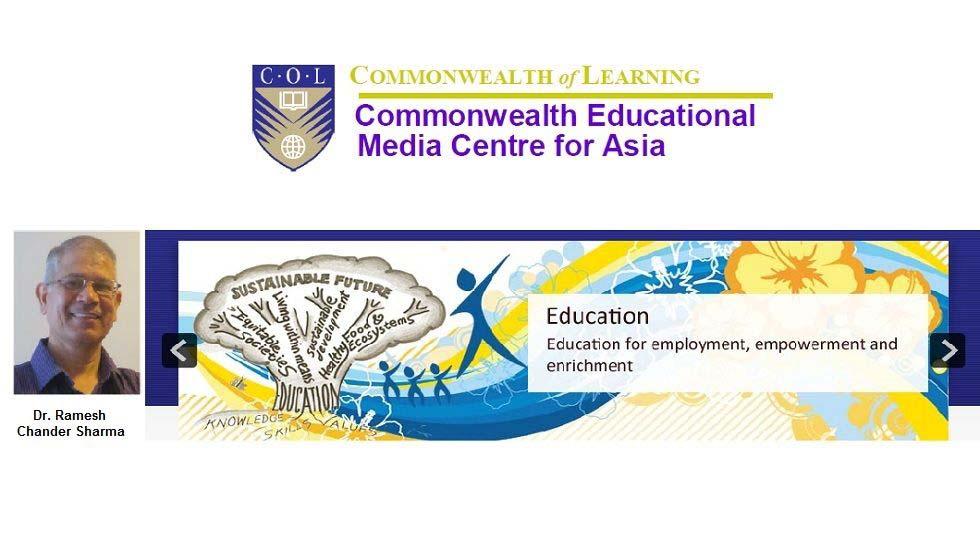 Dr Ramesh Chander Sharma to Head Commonwealth Educational Media Centre for Asia New Delhi