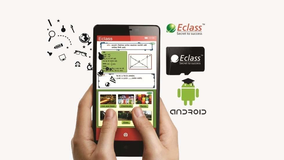 E-class Education System Limited Launches Educational Content in a Small Memory Card for All Android Phones and Tablets for Digital India