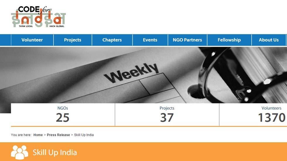 skill Up India Free Online Education Portal Launched by Code for India Organization