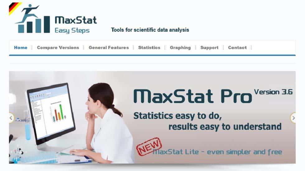 Statistics Easy to Do and Results Easy to Understand with Maxstat Lite