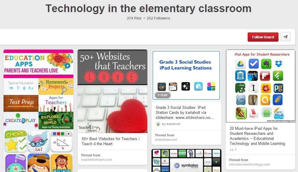 30 Pinterest Boards for Elementary Teachers