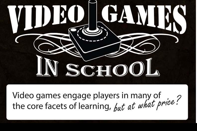 infographic Video Games in School Pros and Cons